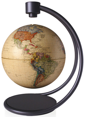 Levitating Globe - Antique Look